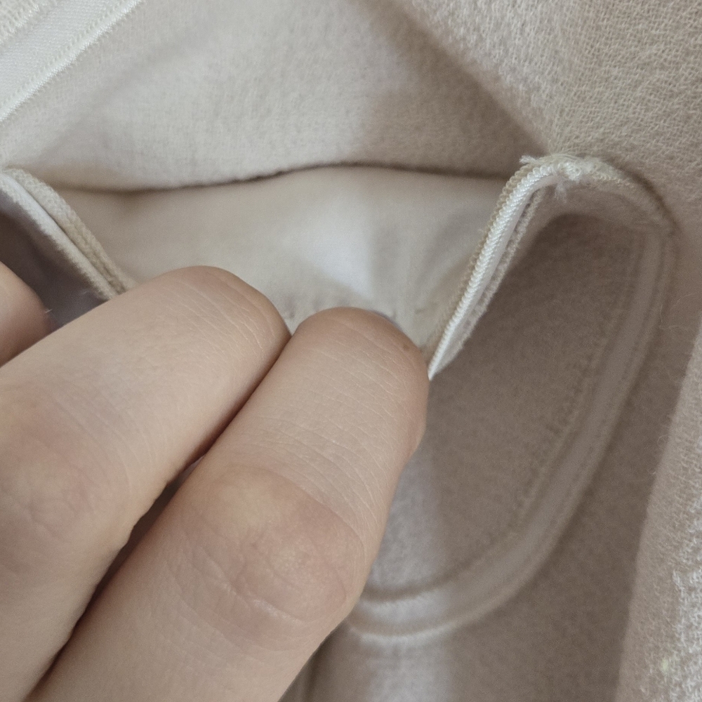 St. John Couture• Vintage Wool Elegant Cream Women's Blazer & Dress Set. Sz 4/6 - Picture 14 of 16